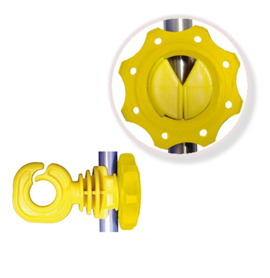 Aislador eléctrico Nº6 para varilla e hilo 10ud Llampec