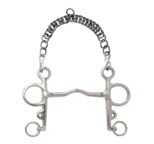 Bocado Pelham puente fino pony 10,5cm